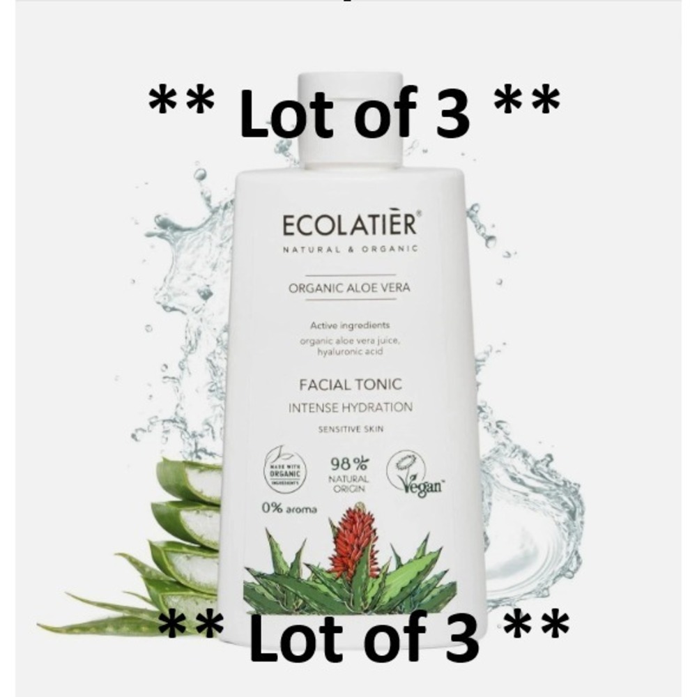 Ecolatier Natural & Organic Argana Oil Facial Tonic Maca Root Extract Collagen 3